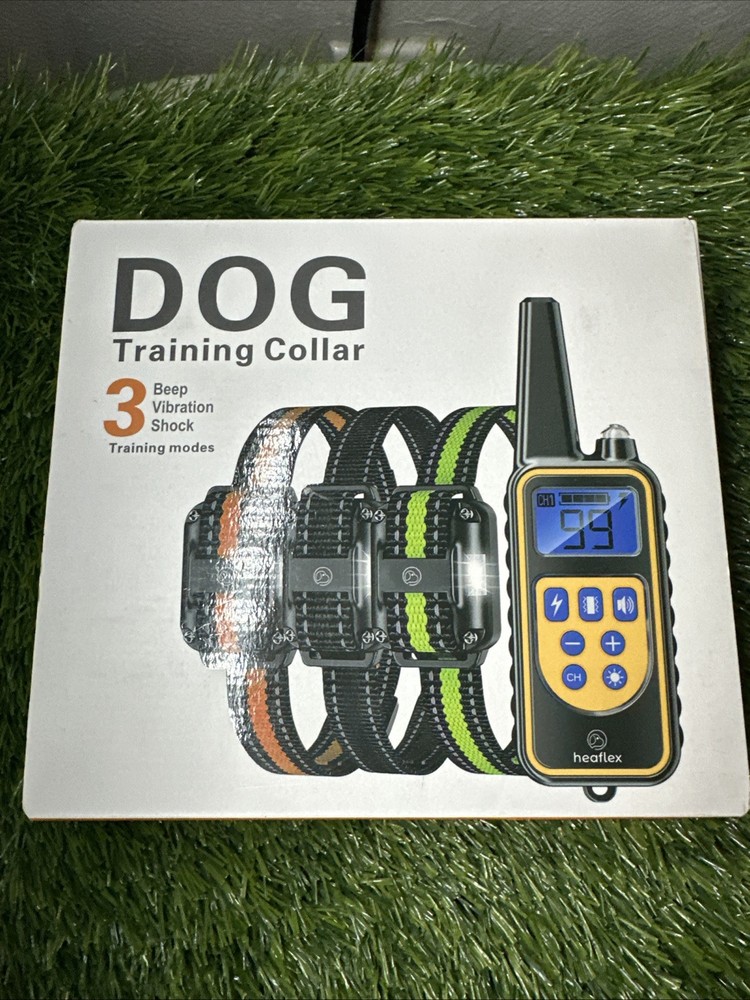 Heaflex Two Dog Training Collar Remote E-Shock Safe Training Modes 2-Dog Collar