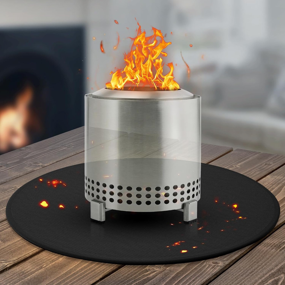 20'' Fire Pit Mat for Solo Stove Mesa/Xl Tabletop Fire Pit,4-Layer Fireproof Hea