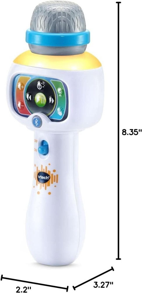 Interactive Kids Karaoke Microphone - Wireless, Bluetooth & 5 Voice Effects