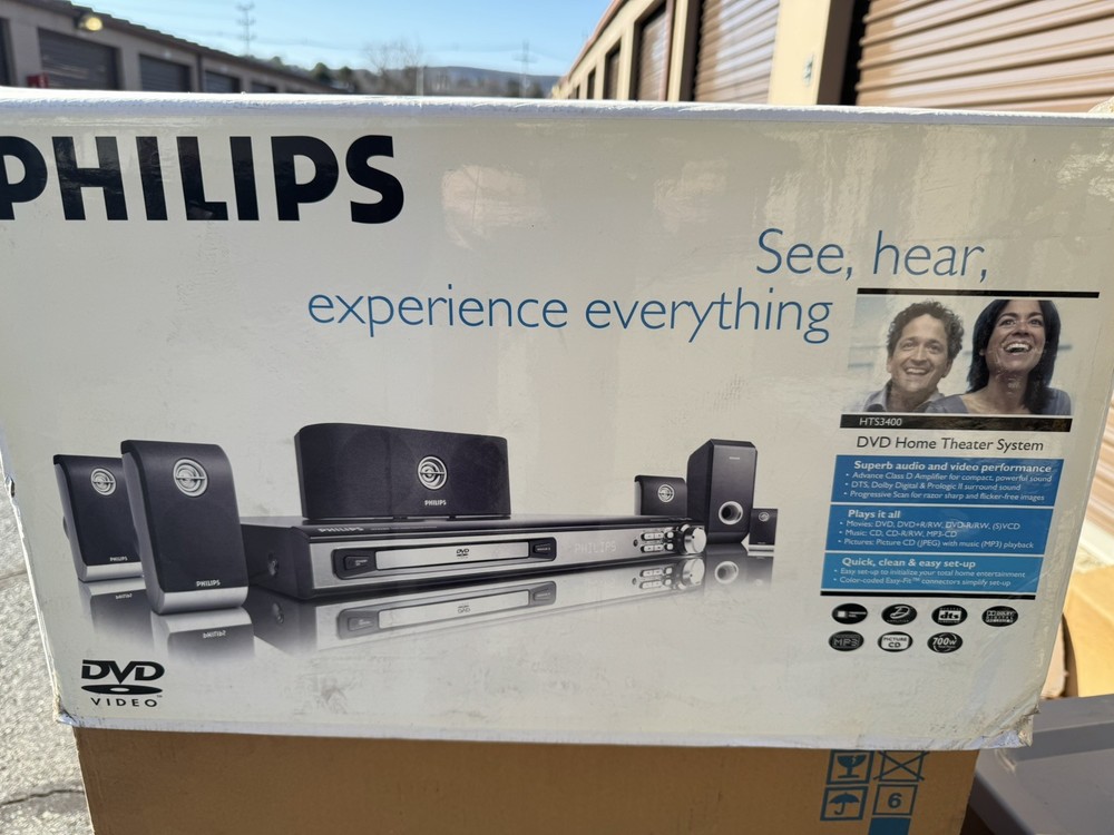 Philips HTS3400 DVD Home Theater System Open Box