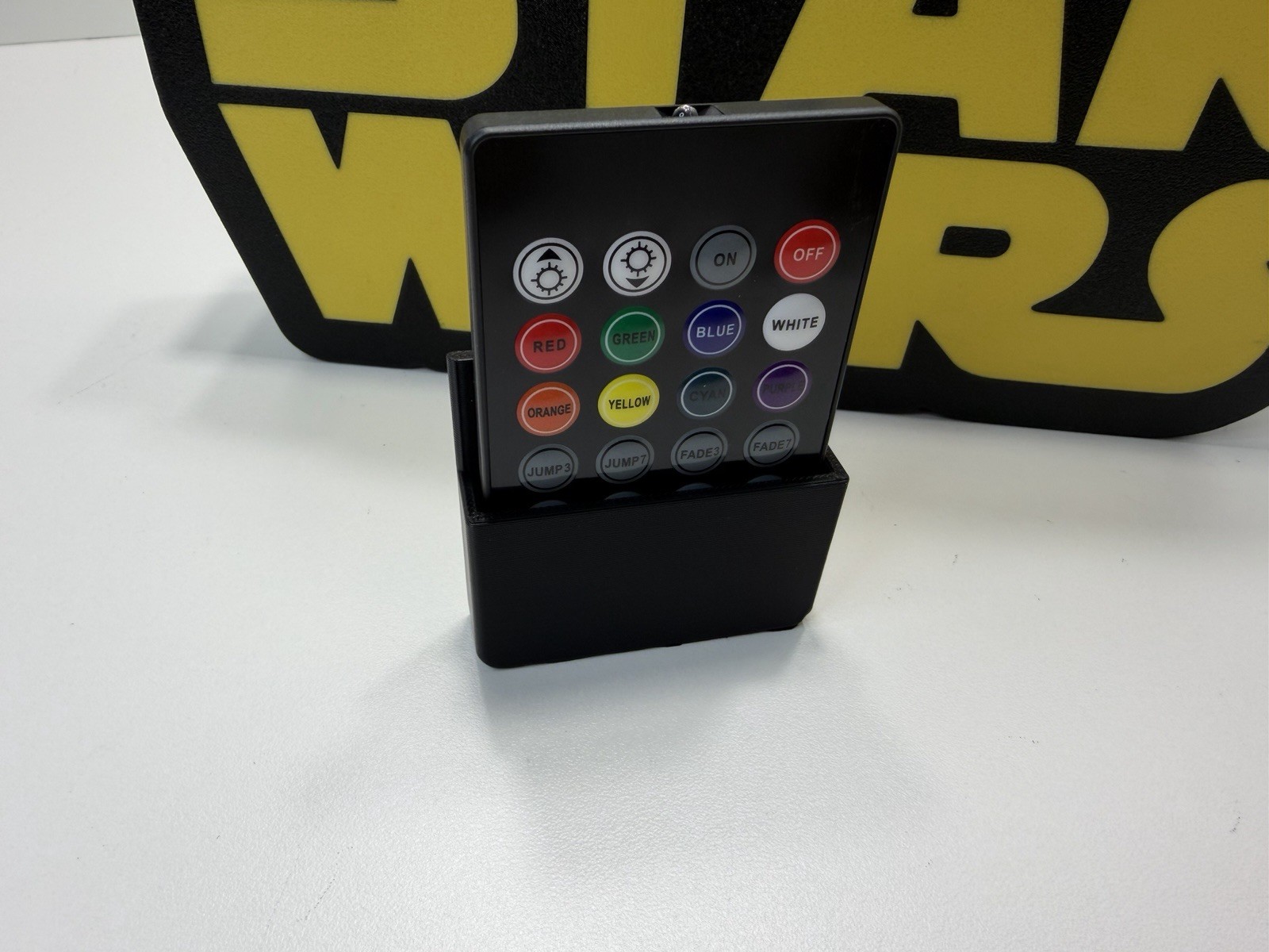 Star Wars RGB MUSIC LED Light Box - 3D Printed with Remote & Holder - Desk Decor
