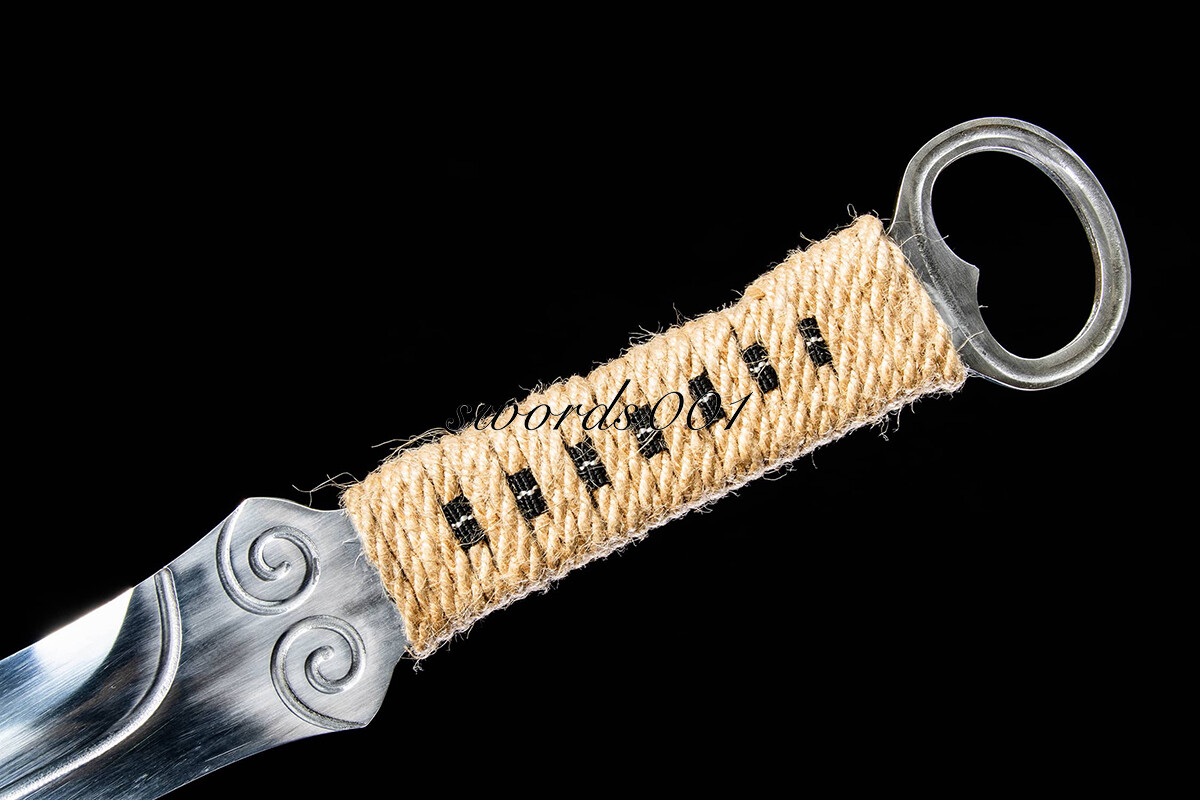 34 IN Rosewood Ring Headed Sword Sharp Dao Broadsword High Manganese Steel Blade