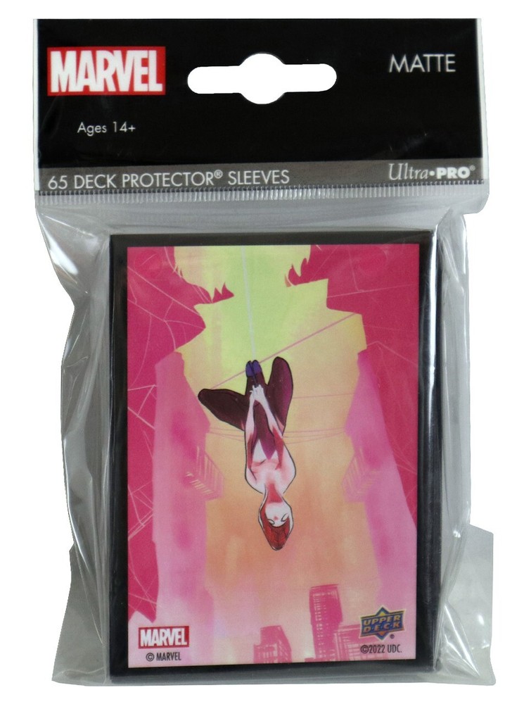 Upper Deck Marvel Deck Protector Collectible Card Sleeves Ghost Spider 65 Count