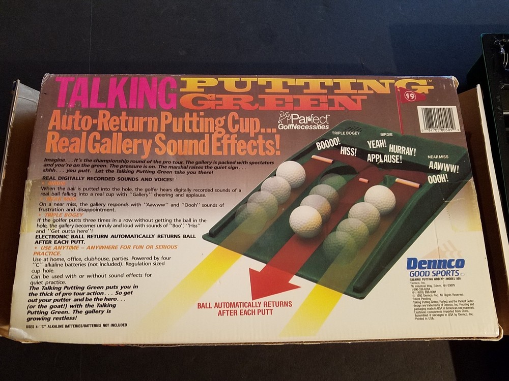 Talking Putting Green Auto Return Preowned Tested Works