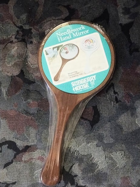 Sudberry House Needlework Hand Mirror Craft Needlepoint Mount 4-7/8"