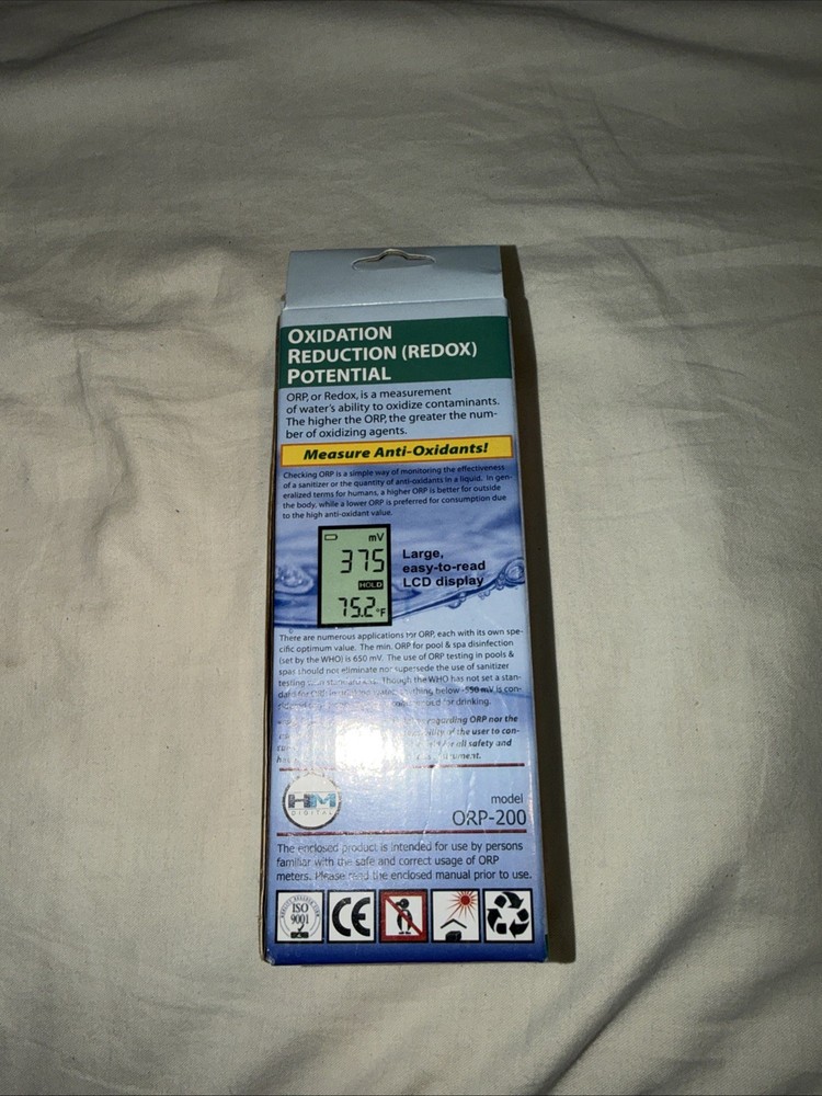 HM Digital ORP-200 Waterproof Professional ORP/Temp Meter New