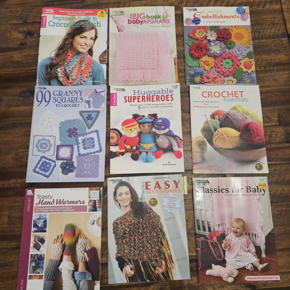 Leisure Arts Book Lot. 21 Pattern Boks