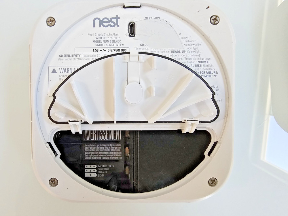 Google Nest Protect Wired, TWO units - Smart Smoke Detector - Recently expired