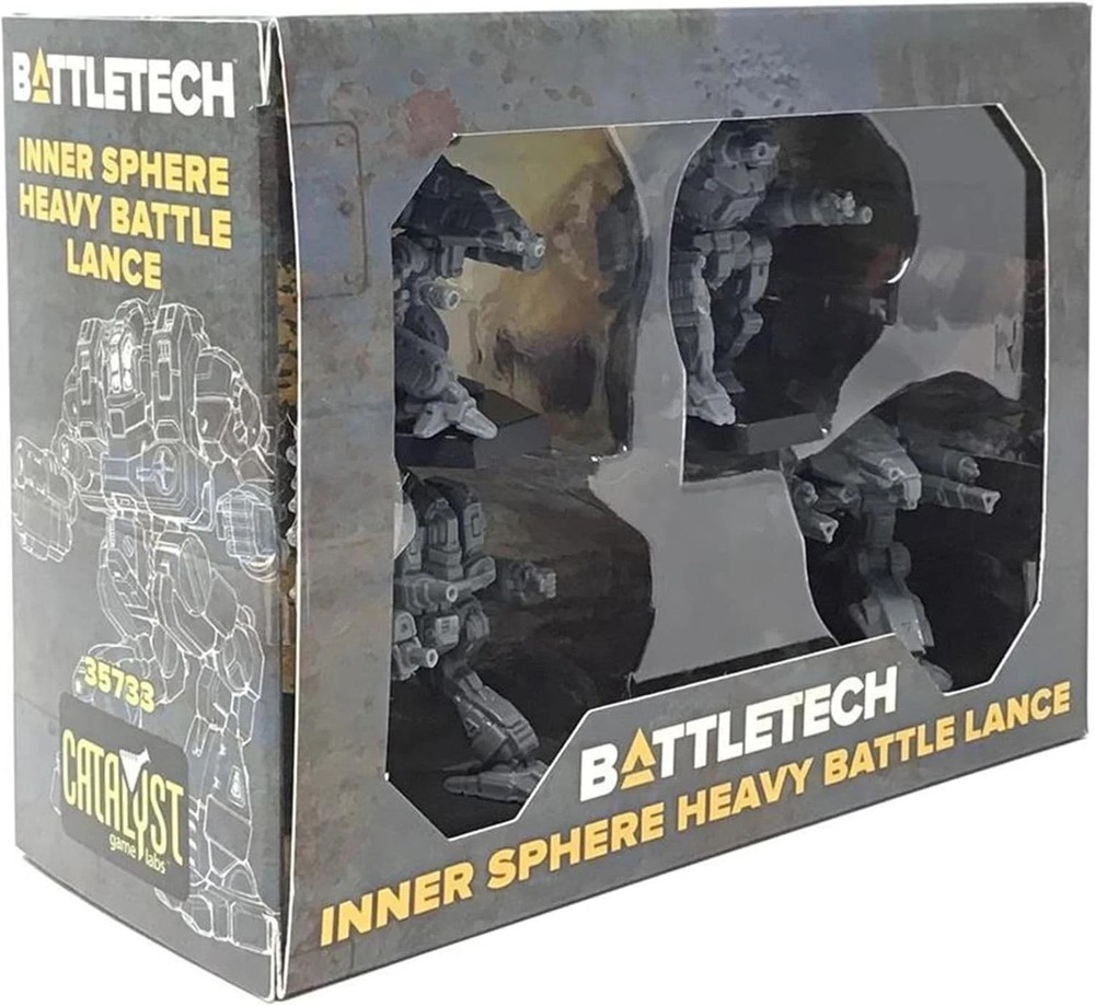 Battletech Grey Mini Pack: Inner Sphere Heavy Battle Lance
