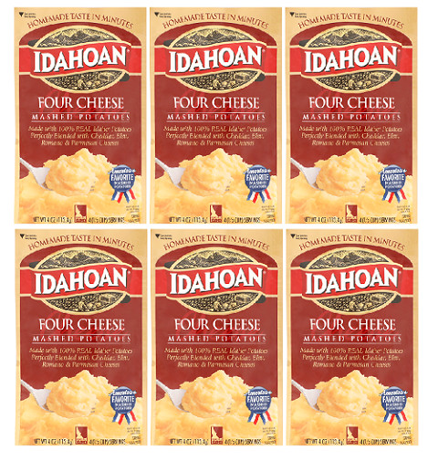 Idahoan Four Cheese Mashed Potatoes 6 Pack