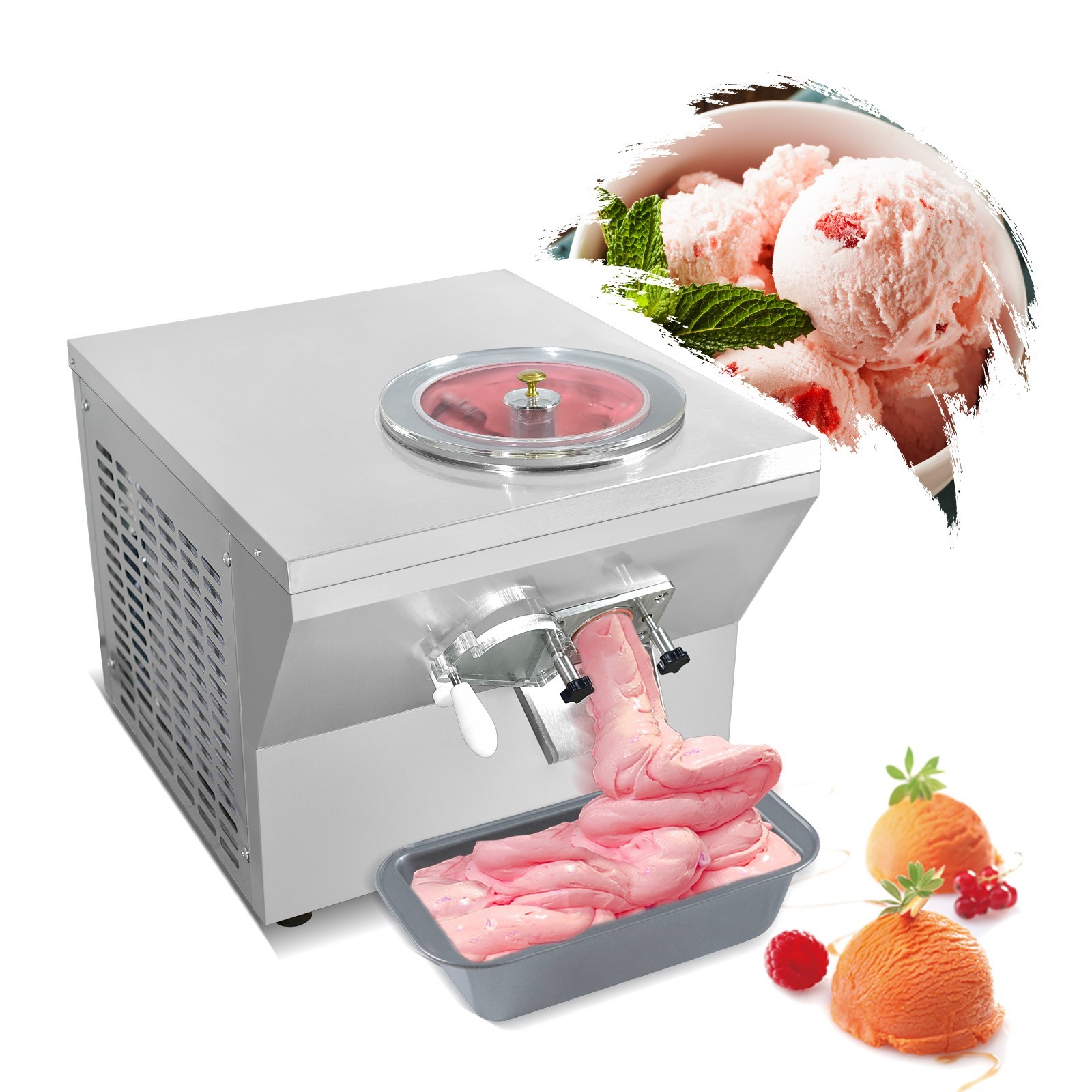 Kolice Commercial Italian ice maker, gelato hard ice cream machine 20L/hour