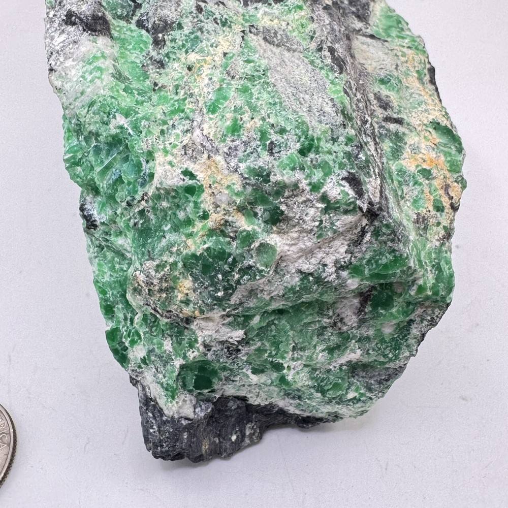 Natural Emerald Rose Variscite Semi Translucent Emerald Green AAA Grade RAREST