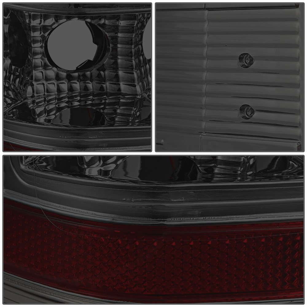 FOR 07-14 CHEVY SILVERADO 3D C-BAR TAIL+LED 3RD THIRD BRAKE/CARGO LIGHT TINTED