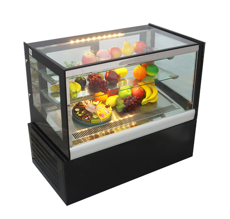 Updated Bakery Showcase 220V 0.3HP Powered Refrigerate Cake Display Case 210159