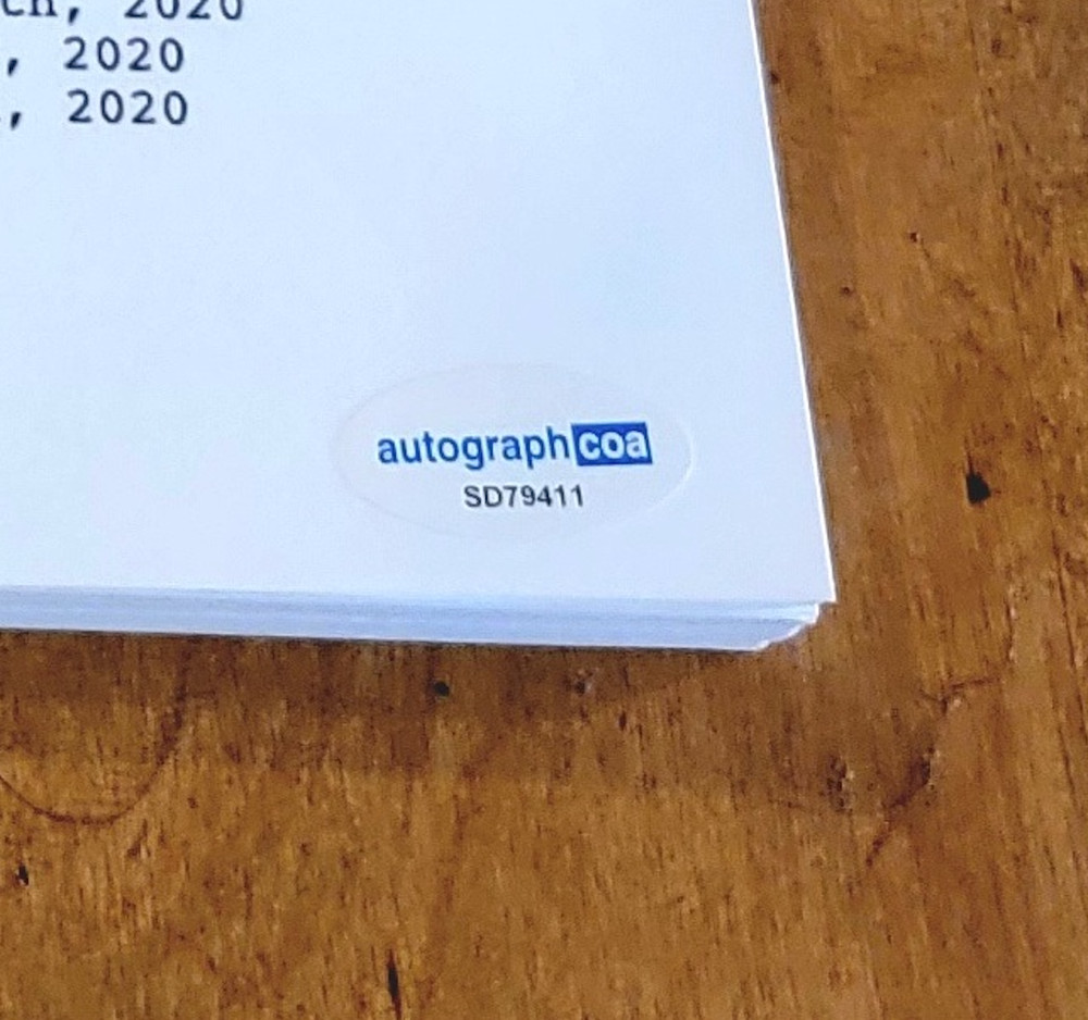 Simon Rex signed Red Rocket script full 104 pages ACOA Autograph COA