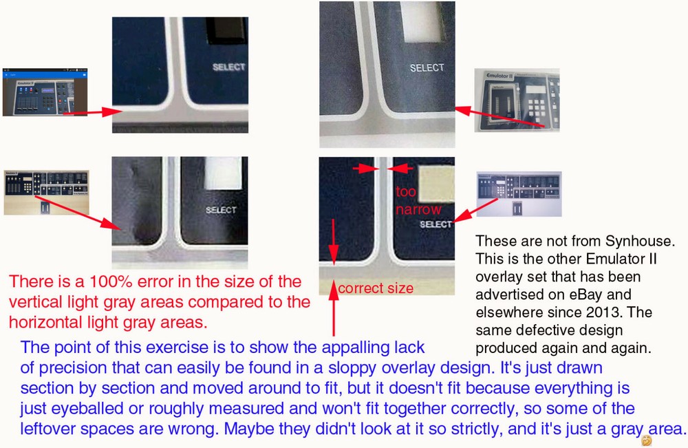 WORLD'S FIRST E-mu Emulator II+ HD Replacement Main Control Panel Overlay NEW!