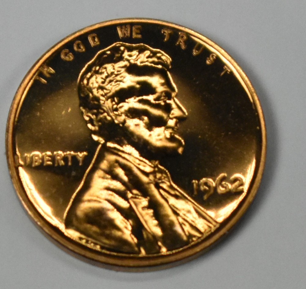 1962 Proof Lincoln Cent Penny from U.S. Proof Set