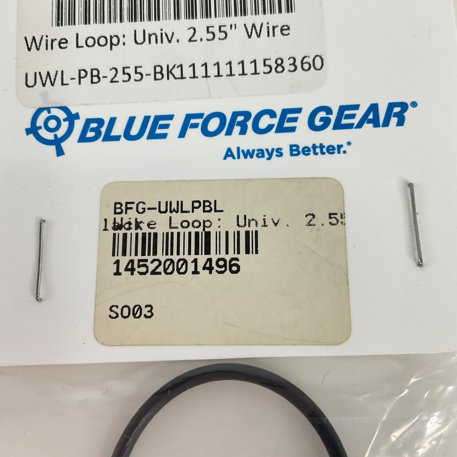 Blue Force Gear Universal Wire Loop UWL-PB-255 2.55 inch Sling attachment Point