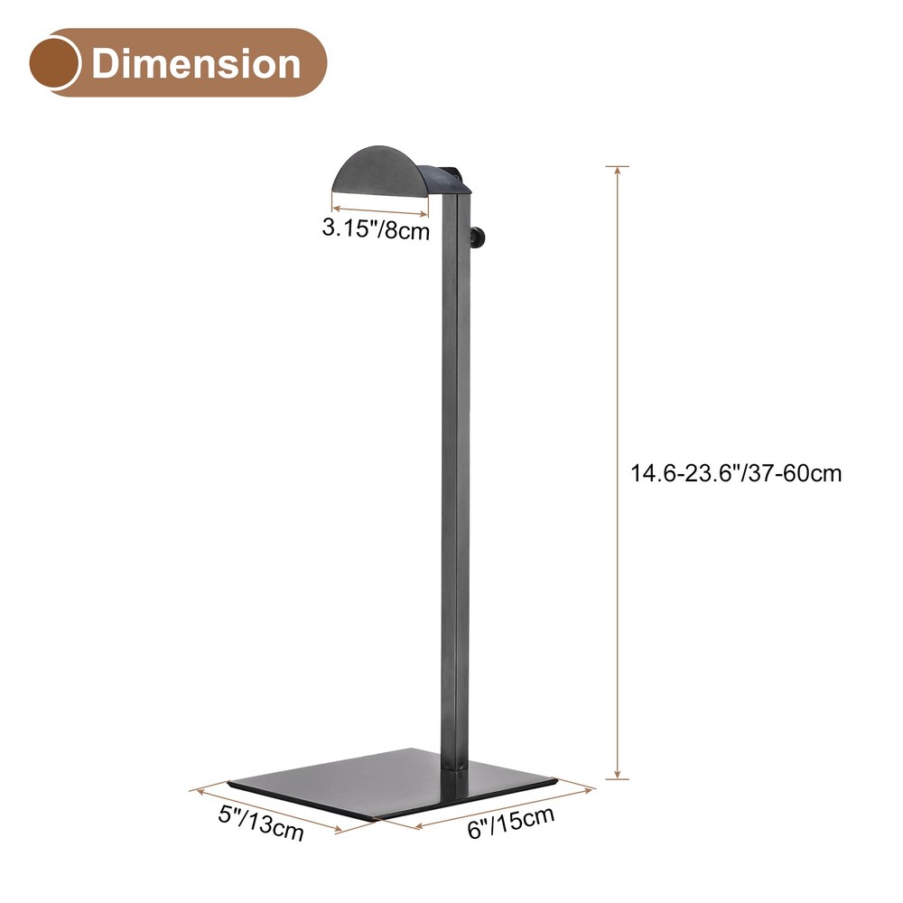 3Pack Purse Display Stand Set Metal Adjustable Handbag Rack Single Hook Holder