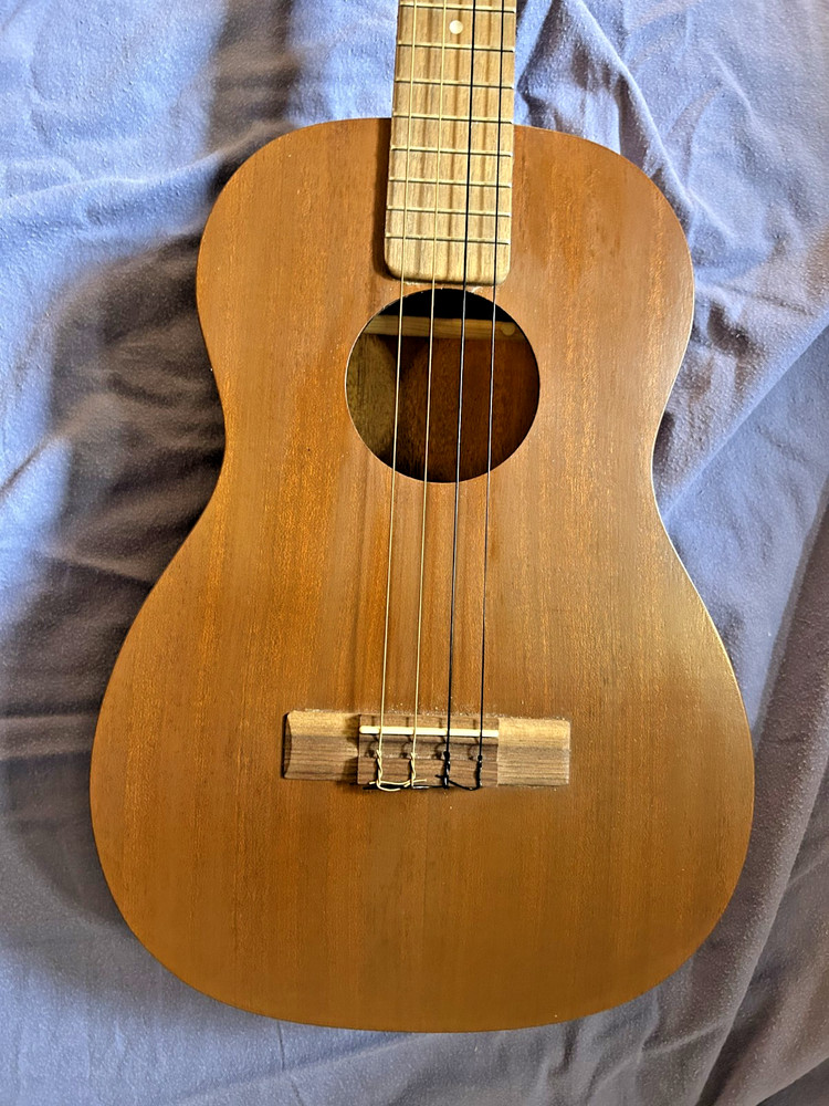 Handmade baritone ukulele