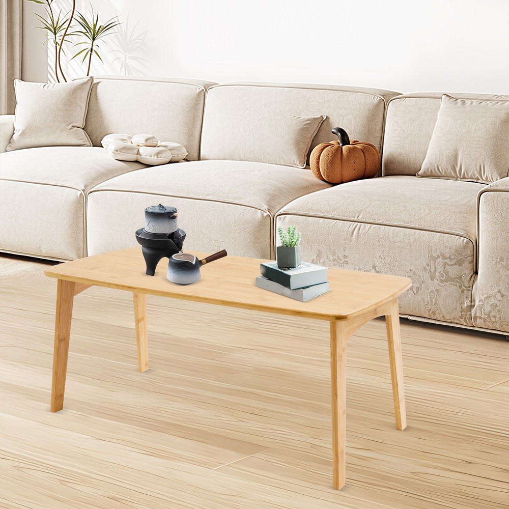 80*40*35cm Floor Table Foldable Bamboo Table Small Coffee Tea Meditation Table