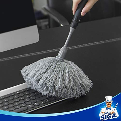 Microfiber Delicate Duster, Comfortable Non Slip Handle, Detachable Washable