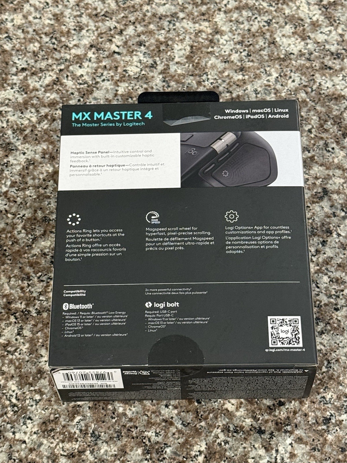 Logitech - MX Master 4 - Adobe Edition - Mouse 910-007561 Black