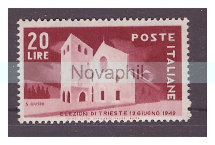 Elections Trieste 1949 - New ** MNH