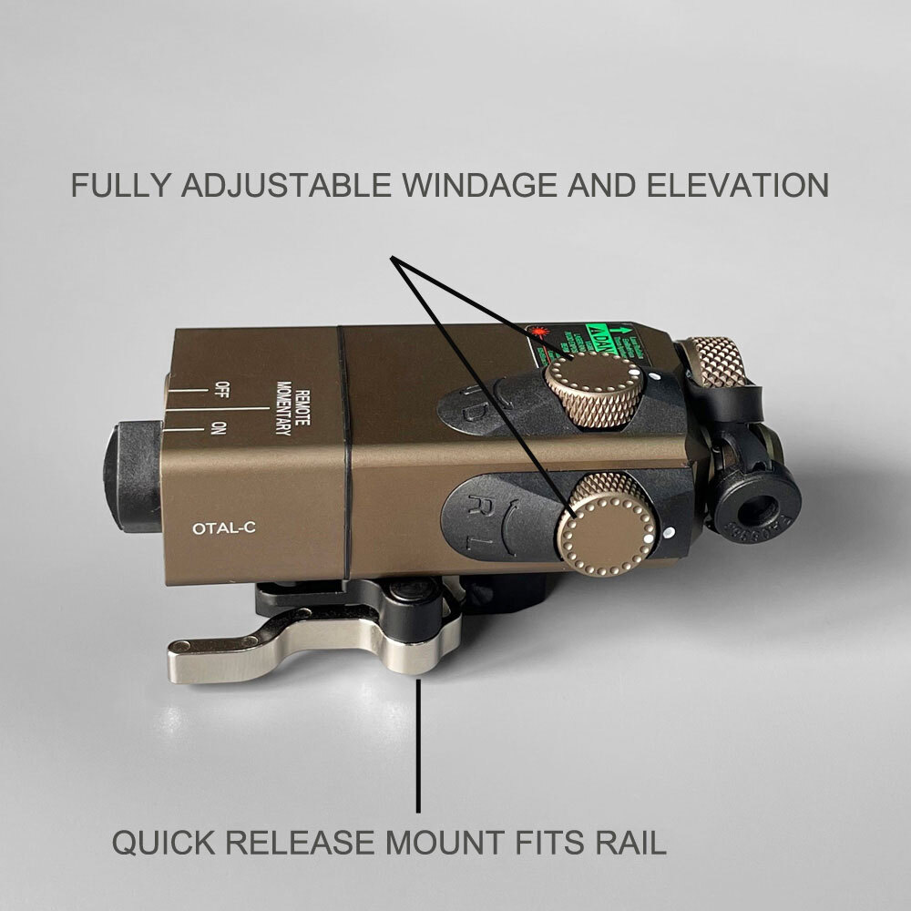 OTAL-C Offset Aiming Lasers IR Laser Dot Sight Green Laser Fully Adjustable