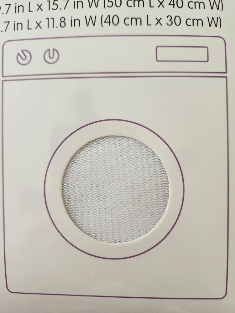 2 Pack White Mesh Laundry Bags, EASY HOME
