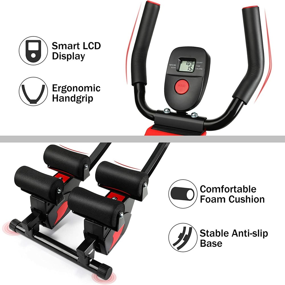 Pre-Owned Ab Workout Equipment Ab Machine Abdominal Exercise Foldable Home Gym