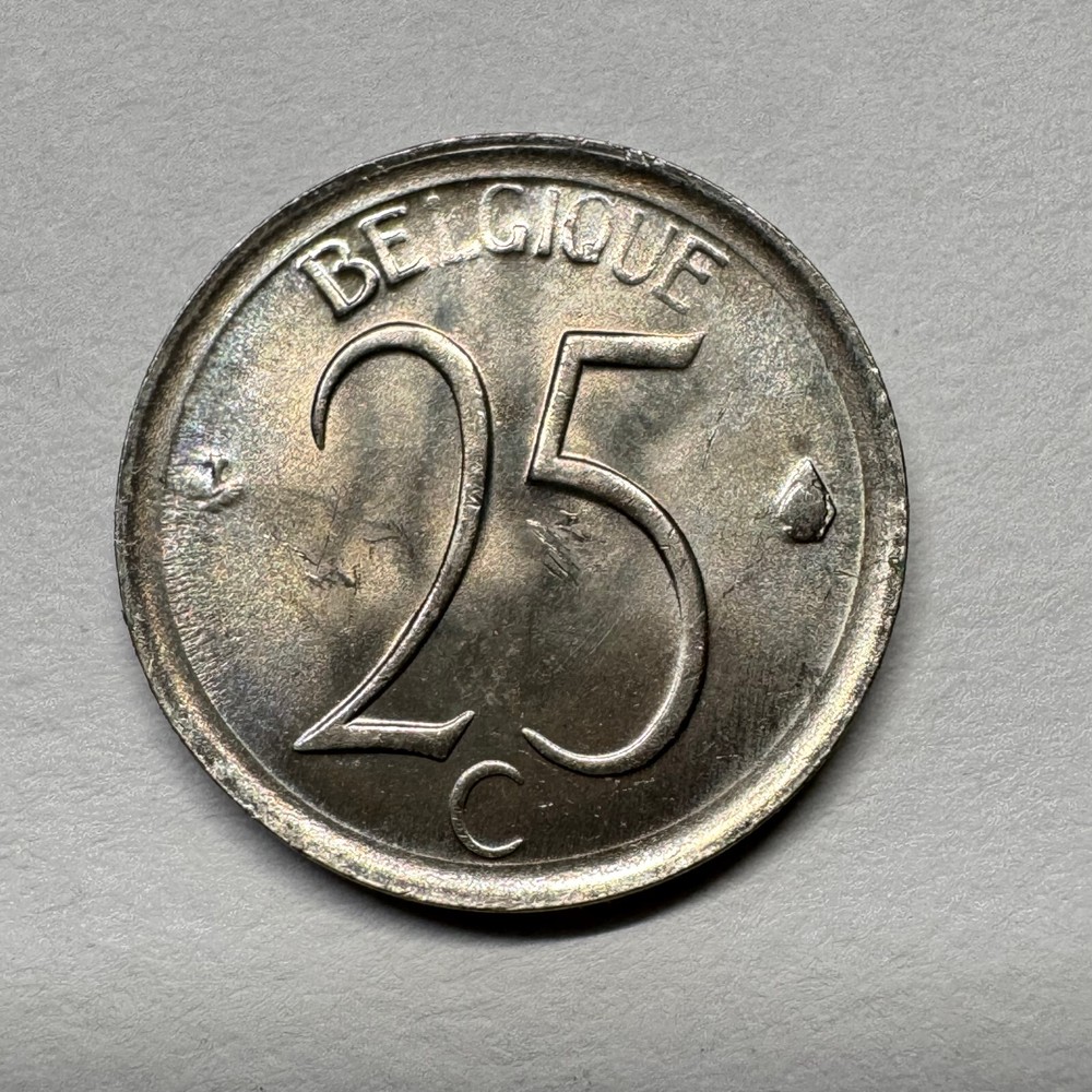 1966 Belgium 25 Centimes - Beautiful Coin - #B-088