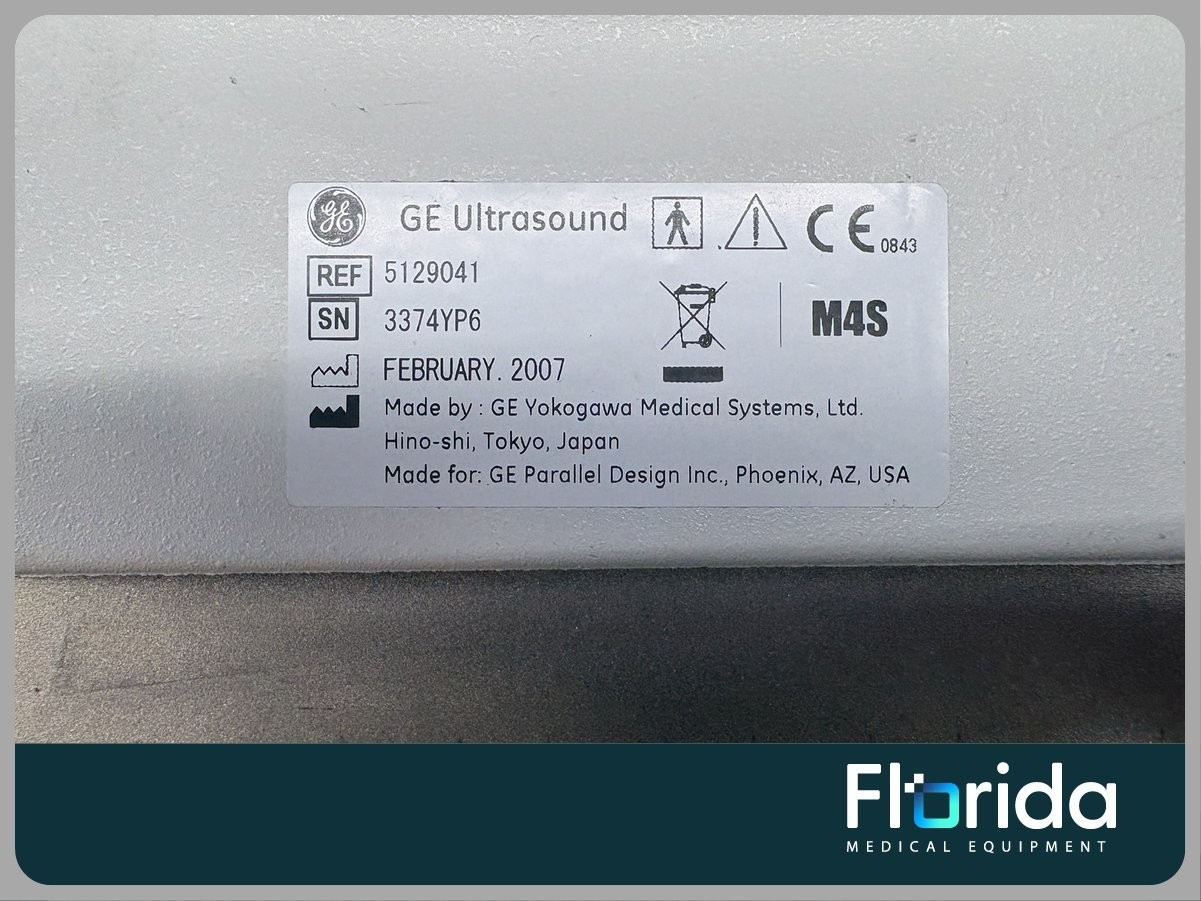 2007 GE M4S SECTOR ARRAY ULTRASOUND TRANSDUCER PROBE REF: 5129041 TESTED
