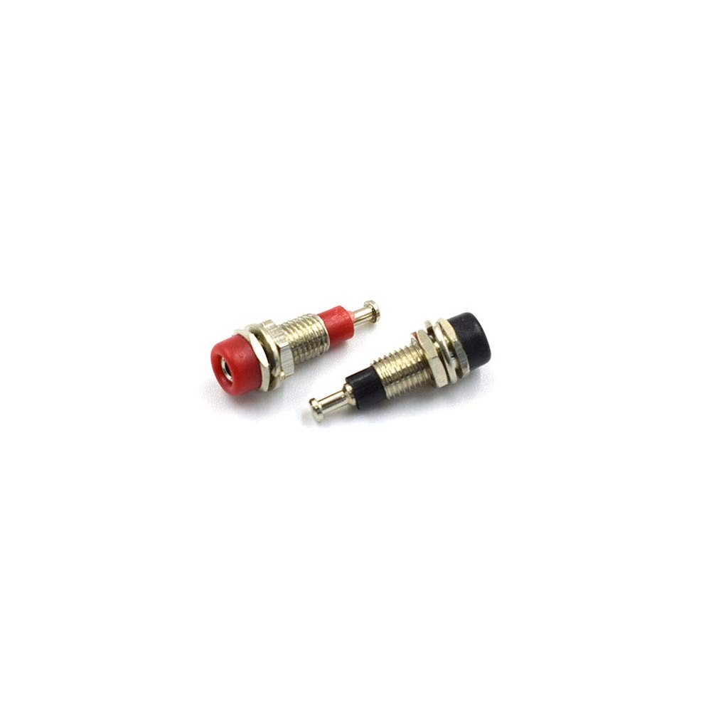 2mm Female Extended Bind Post Alloy Socket Plug Panel Terminal Banana Jack Co...