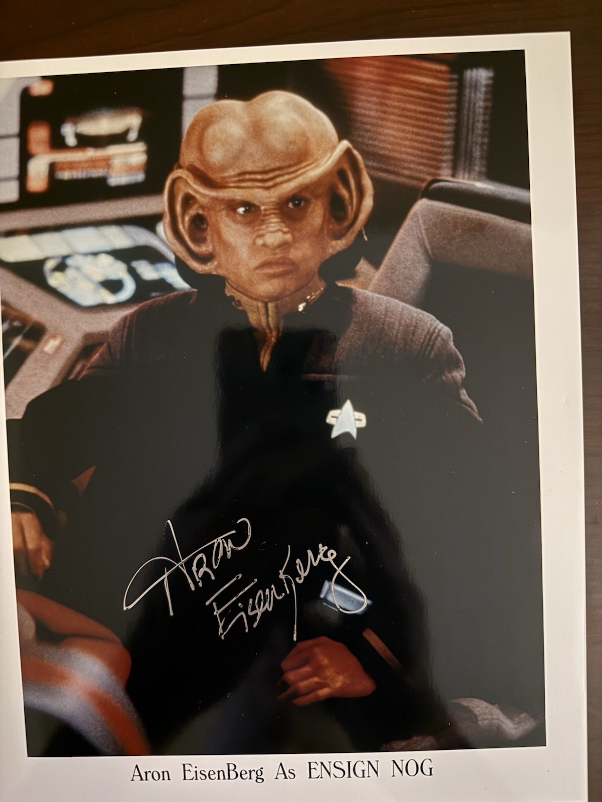 The Late Aron Eisenberg Star Trek DS9 "Nog" Hand Signed Autograph Rare W/COA