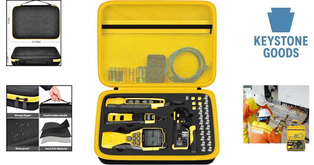 Klein Tools-Compatible Hard Carrying Case for Cable Testers & Tools