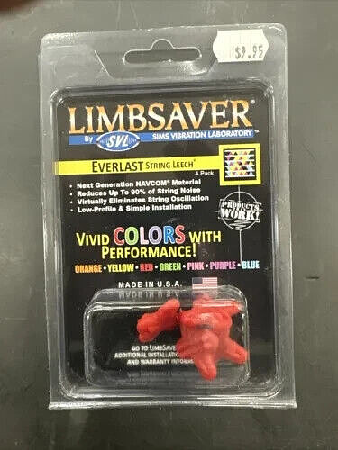 Limbsaver SIMS Everlast String Leech Red 4/PK