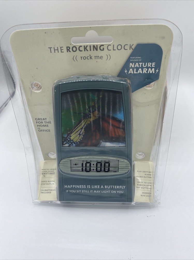 NOS The Rocking Clock Thought Works digital clock