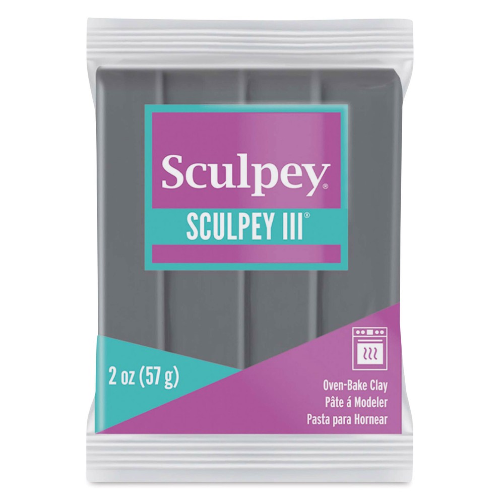 Sculpey III Polymer Clay 2oz ELEPHANT GRAY