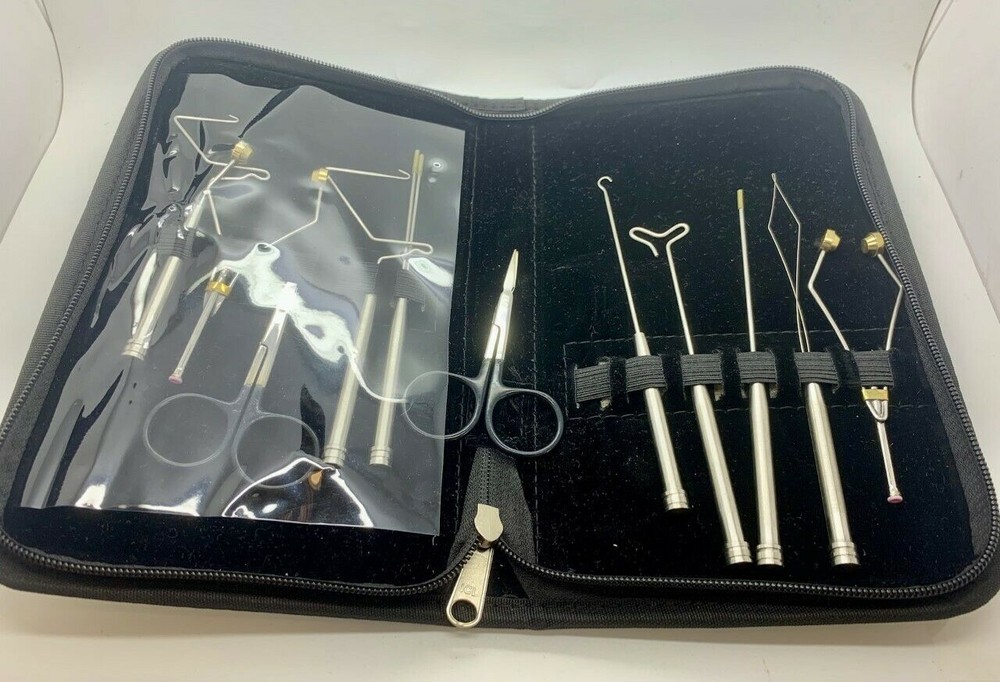 Cronos HQ Fly Tying Kit, AA Vice, Thread, Tinsel, Floss, Whip, Bobbin, Scissors