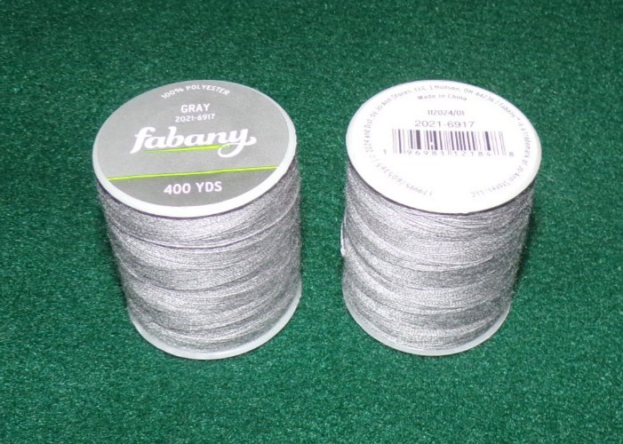 Fabany All Purpose Polyester Thread Originally Sold At Joann's, 400 yds, Gray