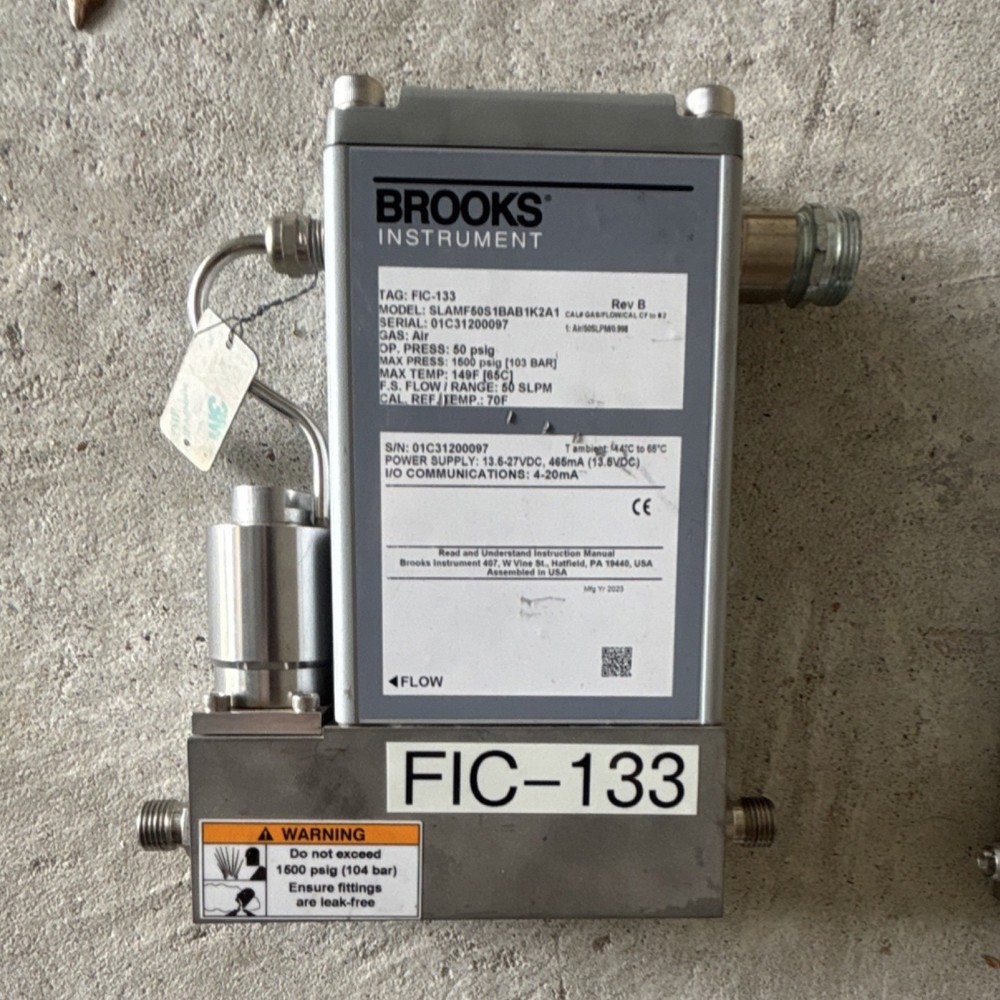 Brooks Instrument SLAMF50S1BAB1K2A1 Mass Flow Controller 50 SLPM Air