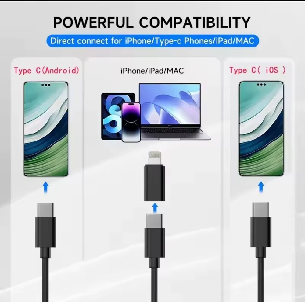 1M Endoscope Camera HD 960P Inspection Camera USB for iPhone iOS & Android 8mm
