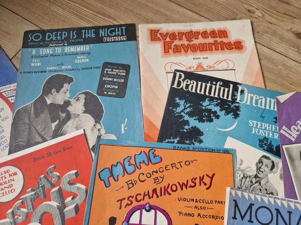 Bundle Of Vintage Sheet Music