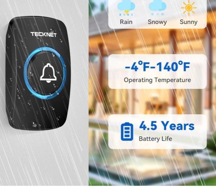 Tecknet Wireless Doorbell