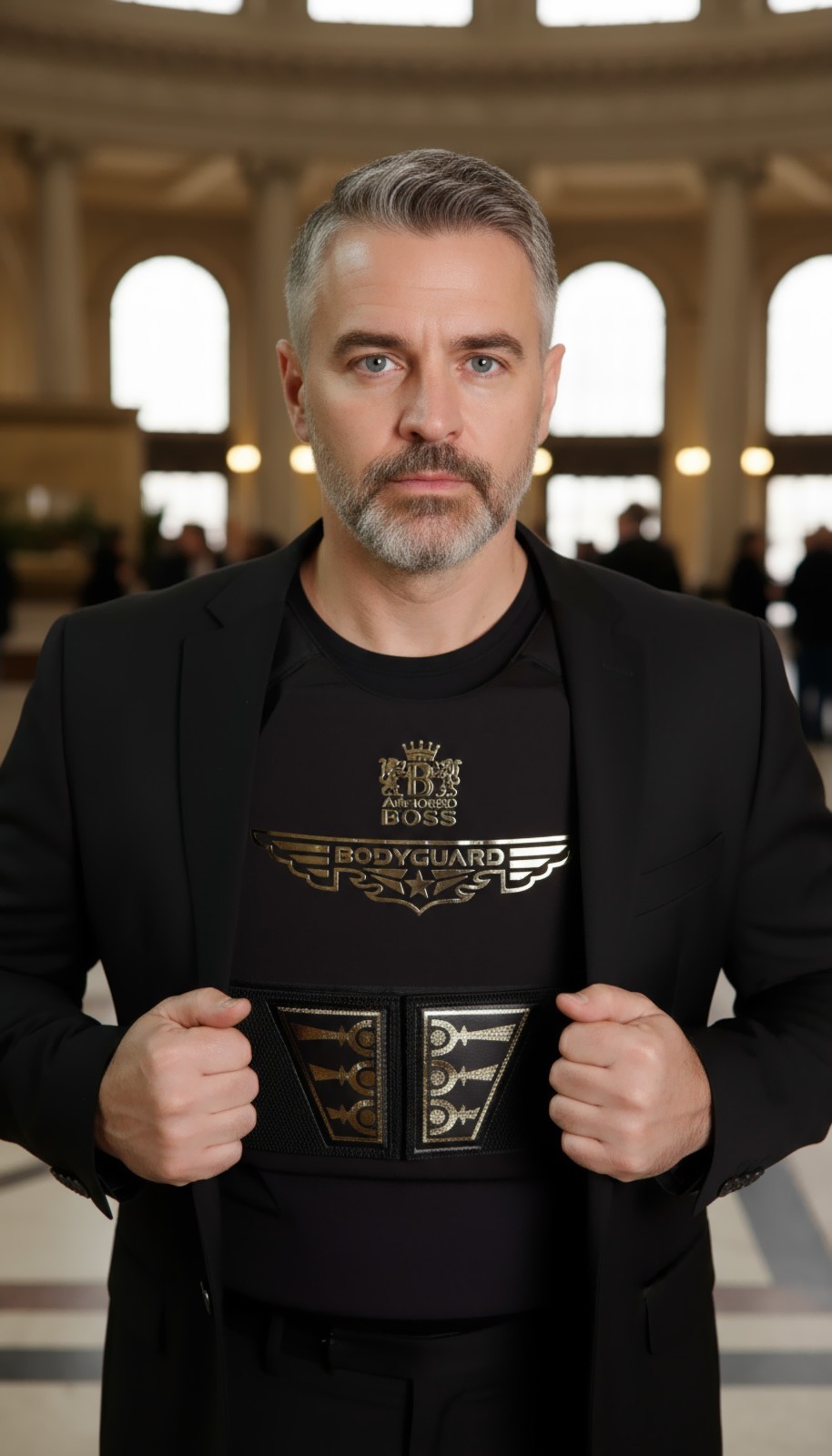 Concealable Bulletproof Vest with Two 10"x12" Multi-Curve Armor Plates Level 3A+