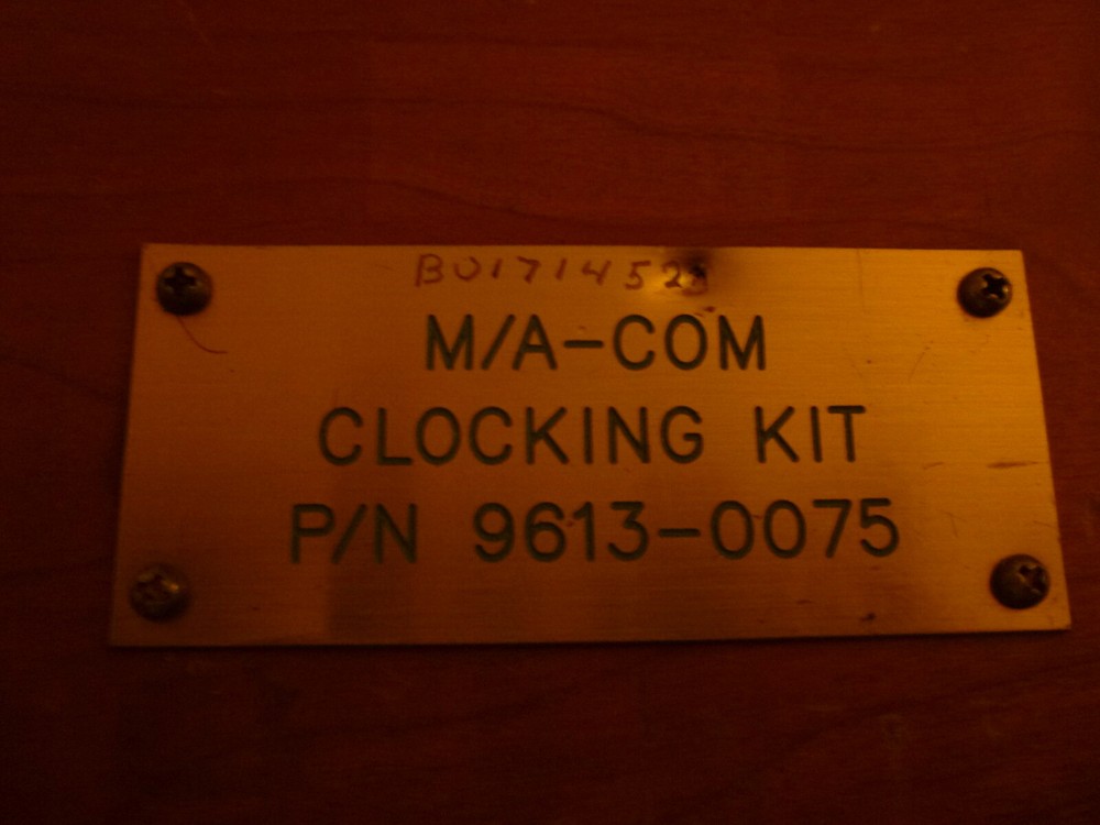 M/A-COM CLOCKING KIT P/N 9613-0075