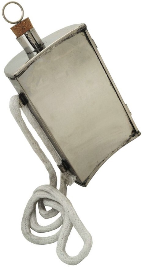 9.5" Stainless Steel Canteen With Wooden Stopper For Camping Hiking Or Everyday