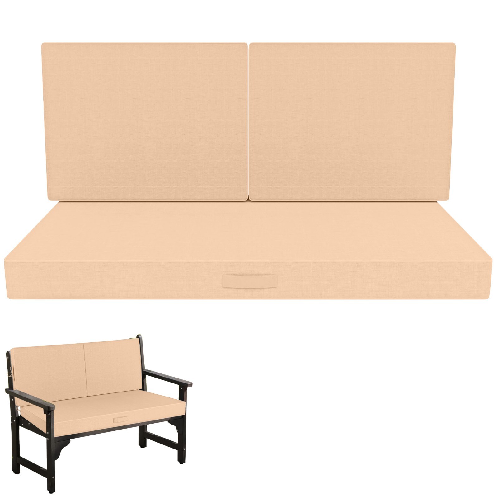 Outdoor Loveseat Cushions for Patio Furniture 46 x 24 Inch Deep Seat Cushion