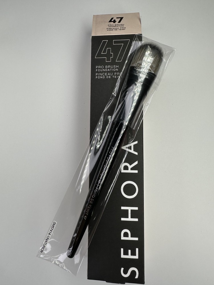 SEPHORA PRO Foundation Brush #47 – 100% Authentic Flawless Makeup Tool